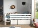 Spielbett >PINO< in Weiß - 207,6x83x104,9 (BxHxT)