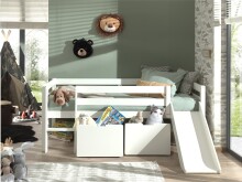 Spielbett >PINO< in Weiß - 207,6x83x175 (BxHxT)