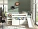 Spielbett >PINO< in Weiß - 207,6x83x175 (BxHxT)