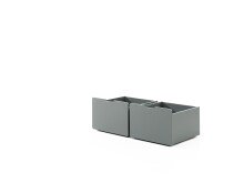 Spielbett >PINO< in Grau - 207,6x83x175 (BxHxT)