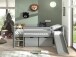 Spielbett >PINO< in Grau - 207,6x83x175 (BxHxT)