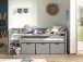 Spielbett >PINO< in Grau - 207,6x83x104,9 (BxHxT)