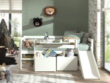Spielbett >PINO< in Weiß - 207,6x83x175 (BxHxT)