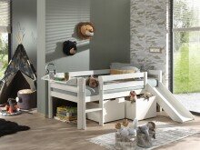 Spielbett >PINO< in Weiß - 207,6x83x175 (BxHxT)