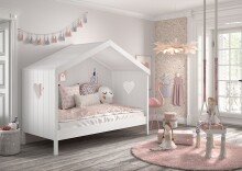 Hausbett >AMORI< in Weiß - 213x171,7x98,7 (BxHxT)