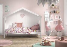 Hausbett >AMORI< in Weiß - 213x171,7x98,7 (BxHxT)