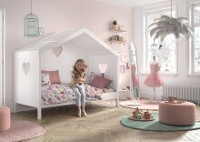 Hausbett >AMORI< in Weiß - 213x171,7x98,7 (BxHxT)