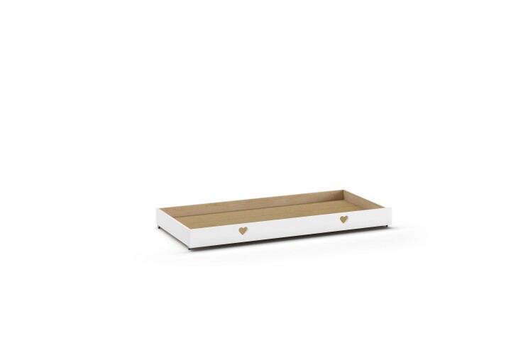 Bettschubkasten >AMORI< in Weiß - 196x19,4x93,9 (BxHxT)