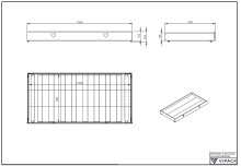 Bettschubkasten >AMORI< in Weiß - 196x19,4x93,9 (BxHxT)