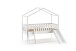 Hausbett >DALLAS< in Weiß aus Skandinavische Kiefer - 209x201,8x191,7cm (BxHxT)