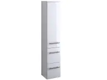 Midischrank >Parma< in Weiß/Hochglanz aus MDF...