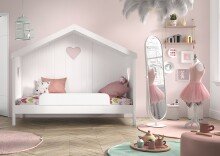 Bettschutzgitter >AMORI< in Weiß - 120x20x1,6 (BxHxT)