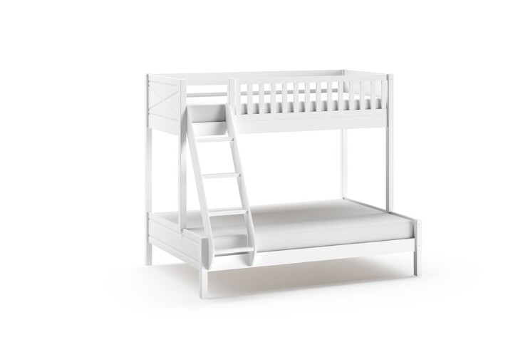Etagenbett >SCOTT< in Weiß - 207,6x175,4x157,5 (BxHxT)