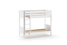 Etagenbett >SCOTT< in Weiß aus Massiv Kiefer und MDF - 207,6x175,4x104,9 (BxHxT)