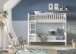 Etagenbett >SCOTT< in Weiß aus Massiv Kiefer und MDF - 207,6x175,4x104,9 (BxHxT)