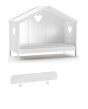 Hausbett >AMORI< in Weiß - 213x171,7x98,7 (BxHxT)