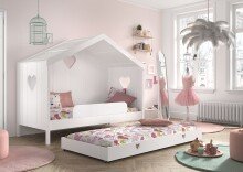 Hausbett >AMORI< in Weiß - 213x171,7x98,7 (BxHxT)
