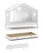 Hausbett >AMORI< in Weiß - 213x171,7x98,7 (BxHxT)