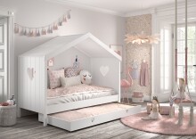 Hausbett >AMORI< in Weiß - 213x171,7x98,7 (BxHxT)
