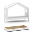 Hausbett >AMORI< in Weiß - 213x171,7x98,7 (BxHxT)