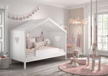 Hausbett >AMORI< in Weiß - 213x171,7x98,7 (BxHxT)