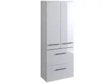 Midischrank >Parma< in Weiß/Hochglanz aus MDF...