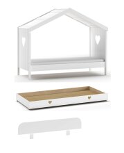 Hausbett >AMORI< in Weiß - 213x171,7x98,7 (BxHxT)