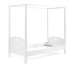 Himmelbett >AMORI< in Weiß aus Massiv Kiefer und MDF - 211,3x187,3x96cm (BxHxT)