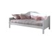 Funktionsbett >AMORI< in Weiß aus Massiv Kiefer und MDF - 211,2x95x97cm (BxHxT)