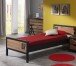 Einzelbett >ALEX< in Kiefer gebürstet aus Massive Kiefer - 209x75x96,5cm (BxHxT)