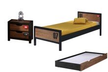 Jugendzimmer-Set >ALEX< in Kiefer gebürstet -...