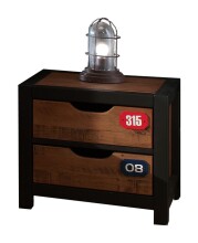 Jugendzimmer-Set >ALEX< in Kiefer gebürstet - 209x75x96,5 (BxHxT)