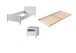 Jugendzimmer-Set >ERIK< in Weiß aus Massiv Kiefer und MDF - 208x77x96cm (BxHxT)