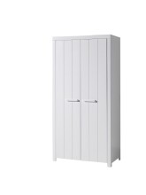 Jugendzimmer-Set >ERIK< in Weiß aus Massiv Kiefer und MDF - 208x77x96cm (BxHxT)