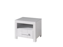 Jugendzimmer-Set >ERIK< in Weiß aus Massiv Kiefer und MDF - 208x77x96cm (BxHxT)