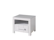 Jugendzimmer-Set >ERIK< in Weiß aus Massiv Kiefer und MDF - 208x77x96cm (BxHxT)