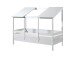 Hausbett >HAUSBETT< in Weiß aus Massiv Kiefer und MDF - 214,2x174x105,3 (BxHxT)