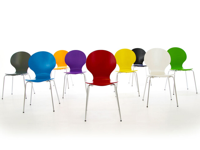 Stapelstuhl >Marcus< aus MDF - 49x87x53cm (BxHxT)