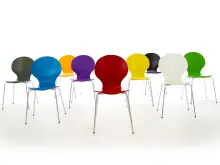 Stapelstuhl >Marcus< aus MDF - 49x87x53cm (BxHxT)