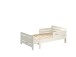 Kinderbett >JUMPER< in weiß lackiert - 204x65x99,5 (BxHxT)