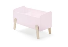 Spielzeugtruhe >KIDDY< in rosa aus Massiv Kiefer...