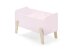 Spielzeugtruhe >KIDDY< in rosa aus Massiv Kiefer und MDF - 80x48x39cm (BxHxT)