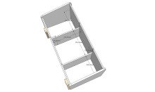 Spielzeugtruhe >KIDDY< in mintgrün aus Massiv Kiefer und MDF - 80x48x39 (BxHxT)
