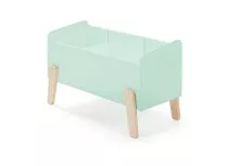 Spielzeugtruhe >KIDDY< in mintgrün aus Massiv Kiefer und MDF - 80x48x39 (BxHxT)