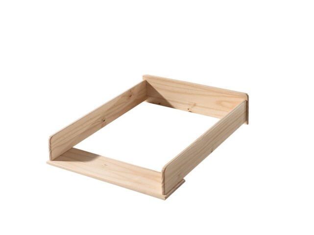 Wickelaufsatz >KIDDY< in Natur aus MDF - 72x14x53cm (BxHxT)