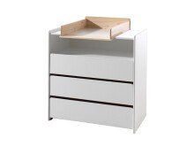 Wickelaufsatz >KIDDY< in Natur aus MDF - 72x14x53cm...
