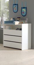 Wickelaufsatz >KIDDY< in Natur aus MDF - 72x14x53cm (BxHxT)