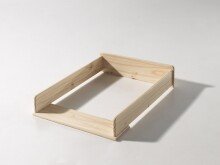Wickelaufsatz >KIDDY< in Natur aus MDF - 72x14x53cm (BxHxT)