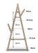 Regal >KIDDY< in Weiß aus Massiv Kiefer und MDF - 90x169x34cm (BxHxT)