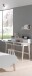 Kinderschreibtisch >KIDDY< in Weiß aus Massiv Kiefer und MDF - 120x87x60 (BxHxT)
